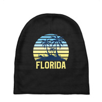 Limited Edition Florida Beach Sunset, Orange And B Baby Beanies | Artistshot