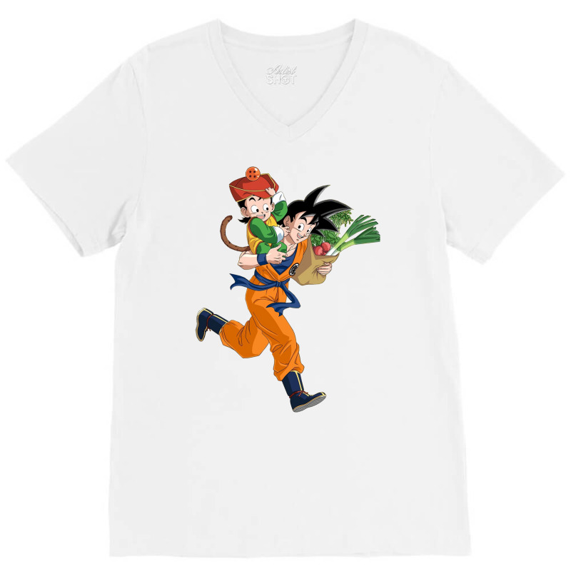 Sangohan Sangoku V-Neck Tee by tiancifarshdg | Artistshot