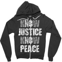 Know Justice No Peace Shirt Black Pride History Pr Zipper Hoodie | Artistshot