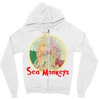 Sea Monkeys (for Black Shirts) Zipper Hoodie | Artistshot