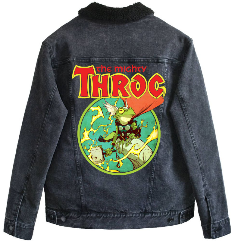 Frog Of Thunder (for Black Shirts) Unisex Sherpa-lined Denim Jacket | Artistshot