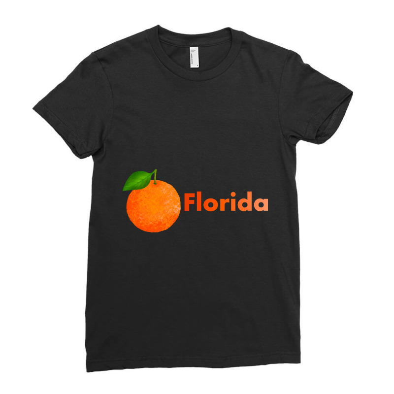 Trending Florida Orange Ladies Fitted T-Shirt by rebeccacameron | Artistshot