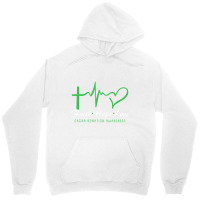 Faith Hope Love Organ Donation Awareness Green Rib Unisex Hoodie | Artistshot