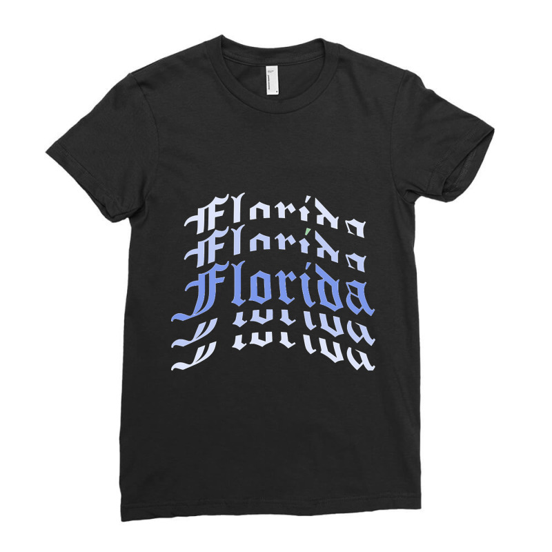 Limited Edition Florida Vintage Letter (2) Ladies Fitted T-Shirt by rebeccacameron | Artistshot