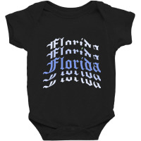 Limited Edition Florida Vintage Letter (2) Baby Bodysuit | Artistshot