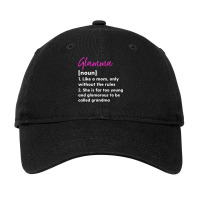 Womens Glamma Definition Funny Grandma Grandmother Adjustable Cap | Artistshot