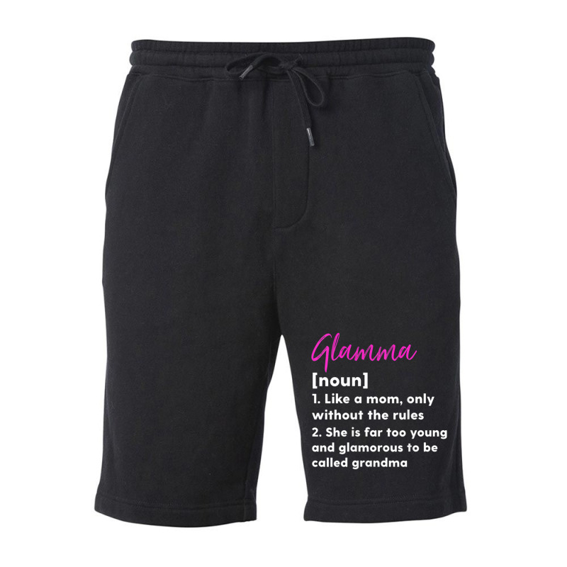 Womens Glamma Definition Funny Grandma Grandmother Fleece Short by aiiluurosy | Artistshot