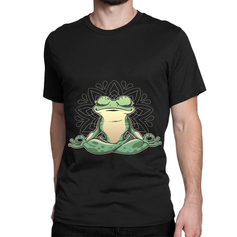 Meditating Yoga Frog Classic T-shirt by PattonPlacex | Artistshot