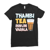 Tambi Tea Innum Varala Tamil Comedy Quote Chennai Ladies Fitted T-shirt | Artistshot