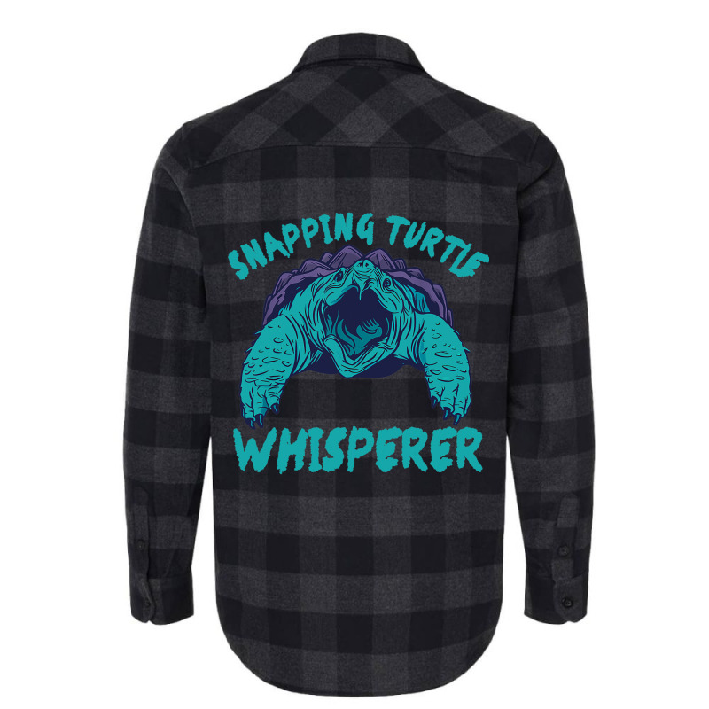 Snapping Turtle Whisperer Snapping Turtle Sea Anim Flannel Shirt | Artistshot