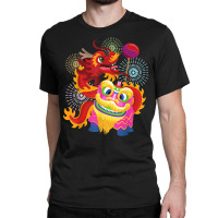 Happy Chinese New Year 2023 Lion Dragon Dance Luna Classic T-shirt | Artistshot