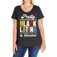 Educated Black Latinx T Shirt Afro Latina Pride Gi Ladies Curvy T-shirt | Artistshot