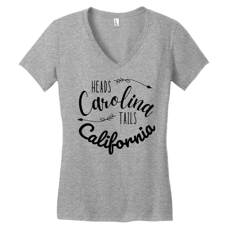 Heads Carolina Tail California Western Summer Beac Women's V-Neck T-Shirt by sudhirka | Artistshot