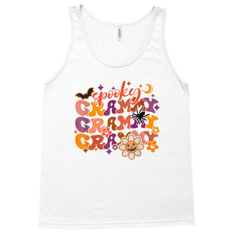 Wavy Groovy Spooky Grammy Faboolous Grammy Hallowe Tank Top | Artistshot