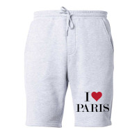 I Love Heart Paris France T Shirt Fleece Short | Artistshot