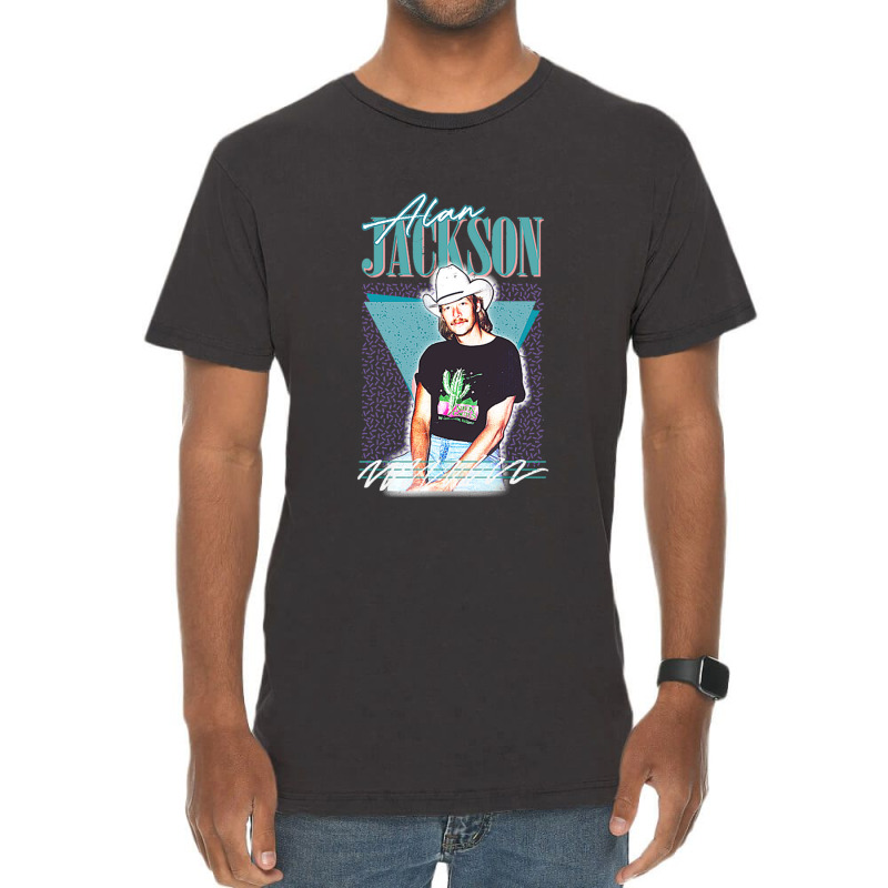 Alan Jackson  Conception De Ventilateur De Style D Vintage T-shirt | Artistshot