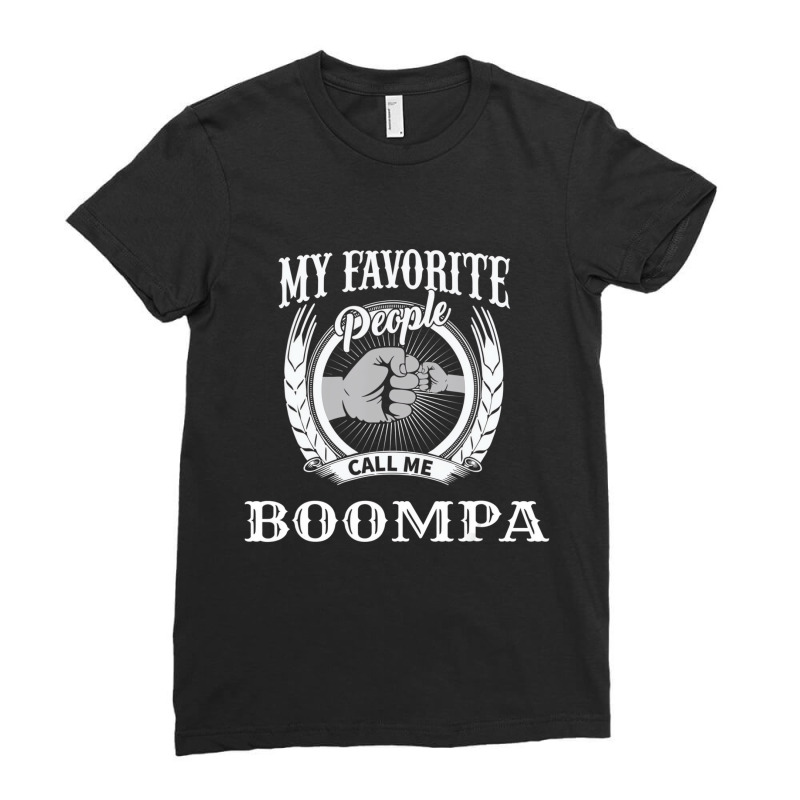 Mens My Favorite People Call Me Boompa Fist Bump S Ladies Fitted T-Shirt by mheny | Artistshot