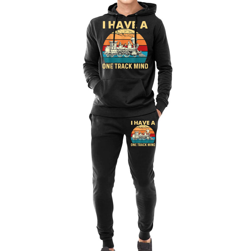 I Have A One Track Mind   Trainspotter Model Train Hoodie & Jogger Set | Artistshot