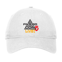 Fnordcon 5 Live! (black Letters) Adjustable Cap | Artistshot