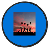 Kids And Balloons Round Patch | Artistshot