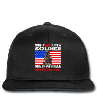 Mens My Niece Is A Soldier Proud Army Uncle Milita Printed Hat | Artistshot