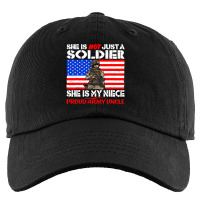 Mens My Niece Is A Soldier Proud Army Uncle Milita Kids Cap | Artistshot