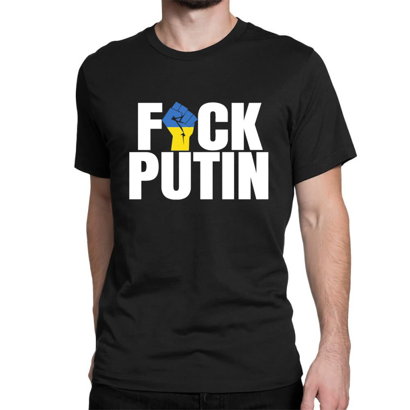 Fuck Putin Flag Classic T-shirt by larevanisa | Artistshot