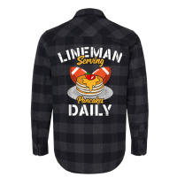 Lineman Serving Pancakes Daily For A Football Line Flannel Shirt | Artistshot