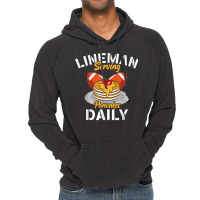 Lineman Serving Pancakes Daily For A Football Line Vintage Hoodie | Artistshot