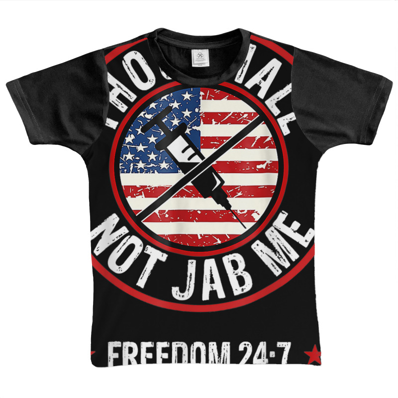 Thou Shall Not Jab Me Anti Vax No Vaccine Freedom Graphic Youth T-shirt by kranendon | Artistshot