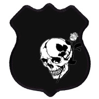 Aesthetic Skull Rose Shield Patch | Artistshot