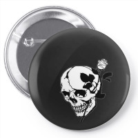 Aesthetic Skull Rose Pin-back Button | Artistshot