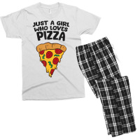 Just A Girl Who Loves Pizza T Shirt Men's T-shirt Pajama Set | Artistshot