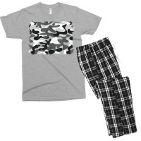 Black And White Camouflage Men's T-shirt Pajama Set | Artistshot