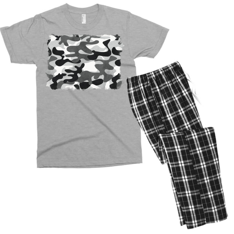 Black And White Camouflage Men's T-shirt Pajama Set by BarkalooDesign | Artistshot