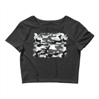 Black And White Camouflage Crop Top | Artistshot