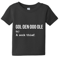 Goldendoodle Definition A Sock Thief Doodle Lover Baby Tee | Artistshot