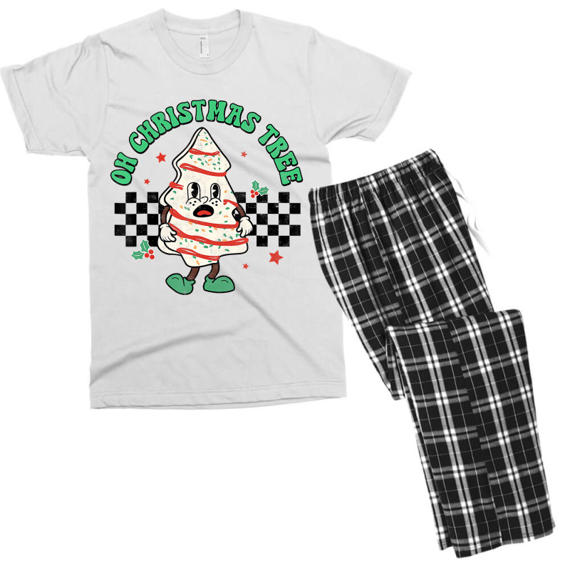 Oh Christmas Tree Cakes Debbie Becky Jen Groovy Re Men's T-shirt Pajama Set by bonne | Artistshot