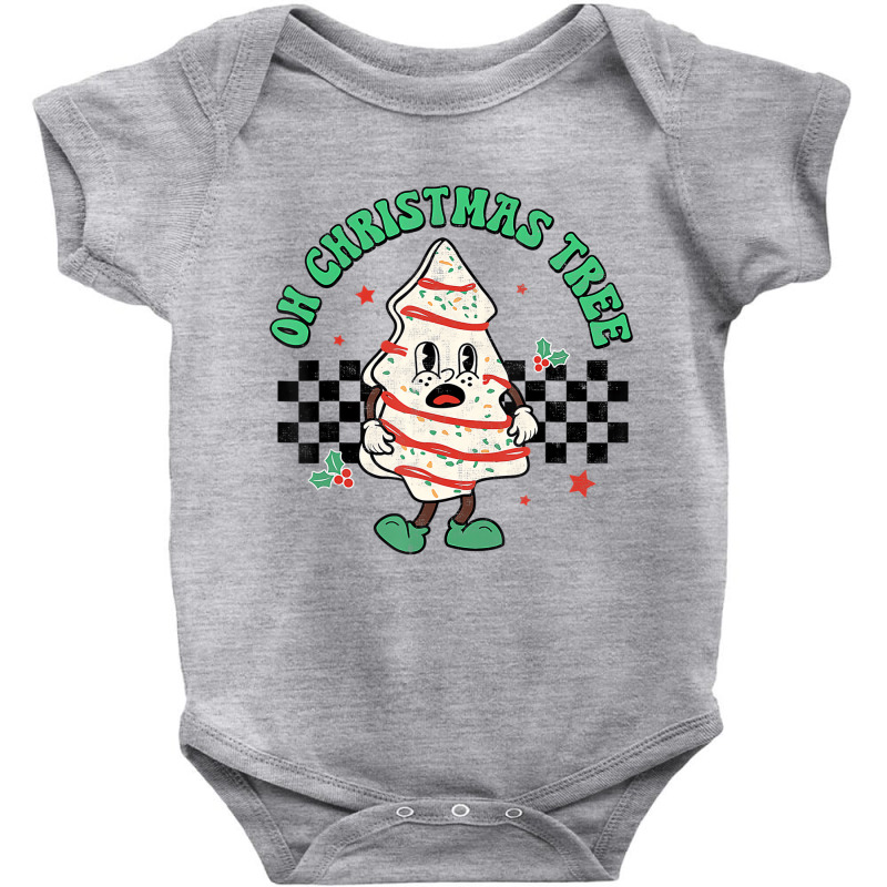 Oh Christmas Tree Cakes Debbie Becky Jen Groovy Re Baby Bodysuit by bonne | Artistshot