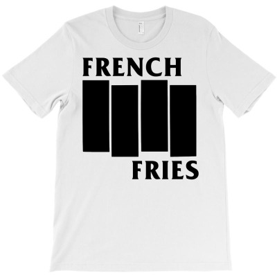 French Fries  Black T-shirt Designed By Ismi