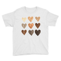 Diversity Heart Skin Tones Black Pride Melanin Kin Youth Tee | Artistshot