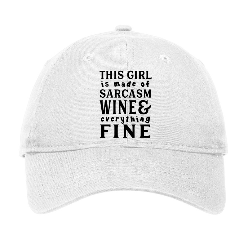 Sarcas Wine And Everything Fine Adjustable Cap | Artistshot