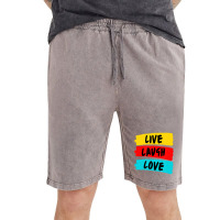 Live Laugh Love Fully And Passionately T Shirt Vintage Short | Artistshot