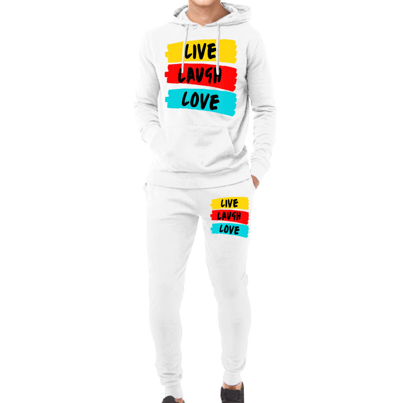 Live Laugh Love Fully And Passionately T Shirt Hoodie & Jogger Set | Artistshot