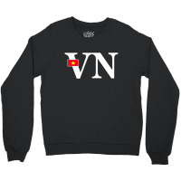 Vietnam Flag And Country Initials Crewneck Sweatshirt | Artistshot