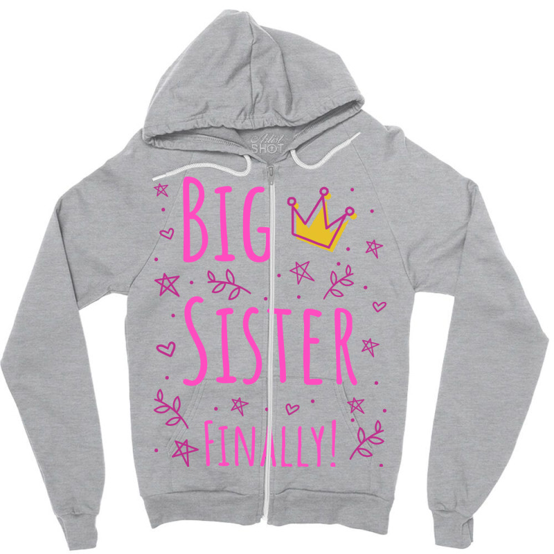 Big Sister Finally Iii Hippie Zipper Hoodie by kuranaszondyv | Artistshot