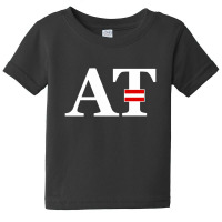 Austria Flag And Country Initials Baby Tee | Artistshot