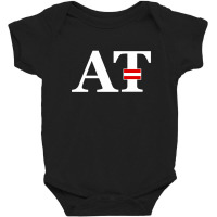 Austria Flag And Country Initials Baby Bodysuit | Artistshot