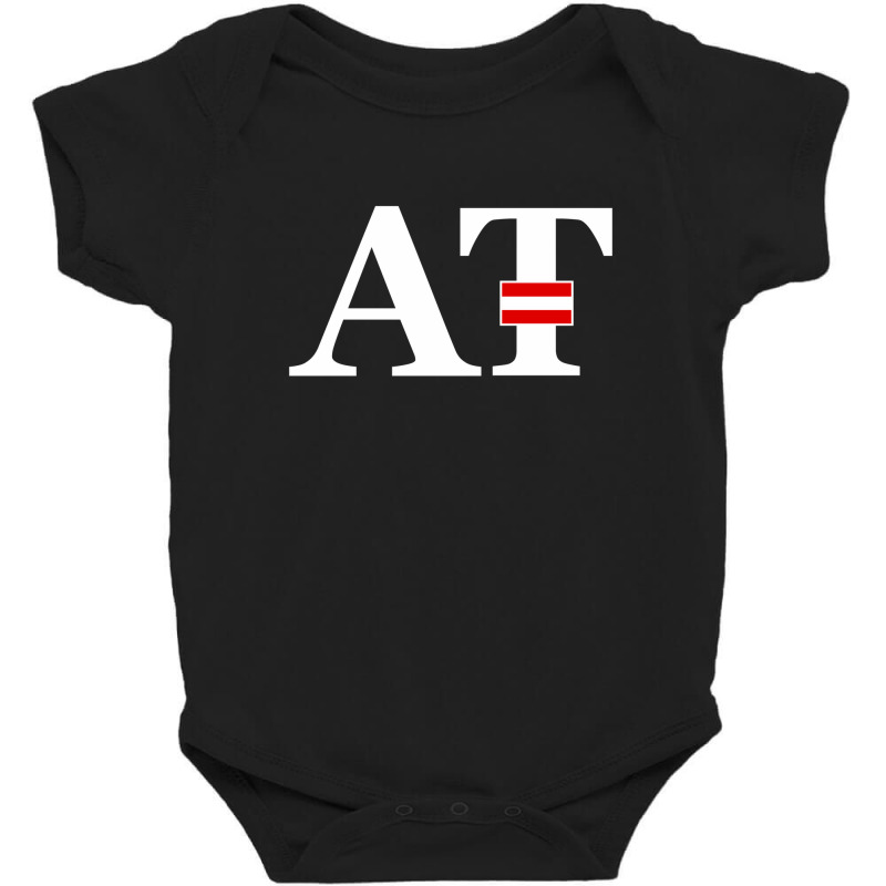 Austria Flag And Country Initials Baby Bodysuit by cidolopez | Artistshot