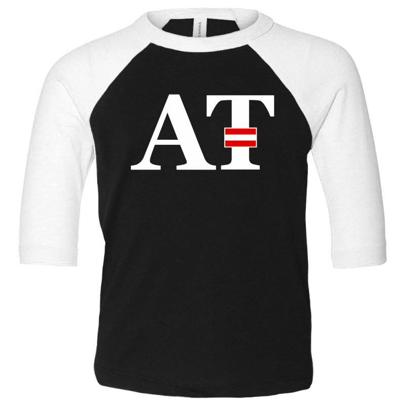 Austria Flag And Country Initials Toddler 3/4 Sleeve Tee by cidolopez | Artistshot